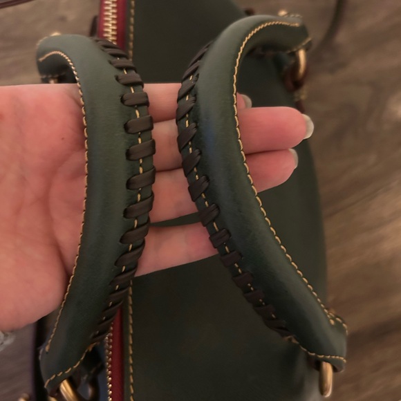 Dooney & Bourke Green Florentine Leather Mini Satchel - Picture 7 of 13